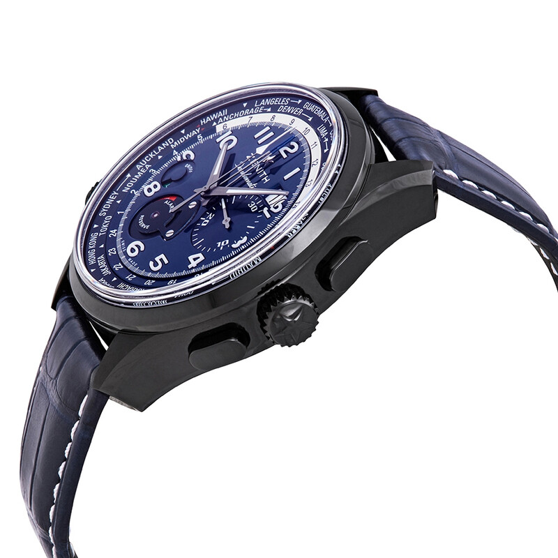 Zenith Pilot Doublematic Blue Dial Automatic Men's Watch 75.2402