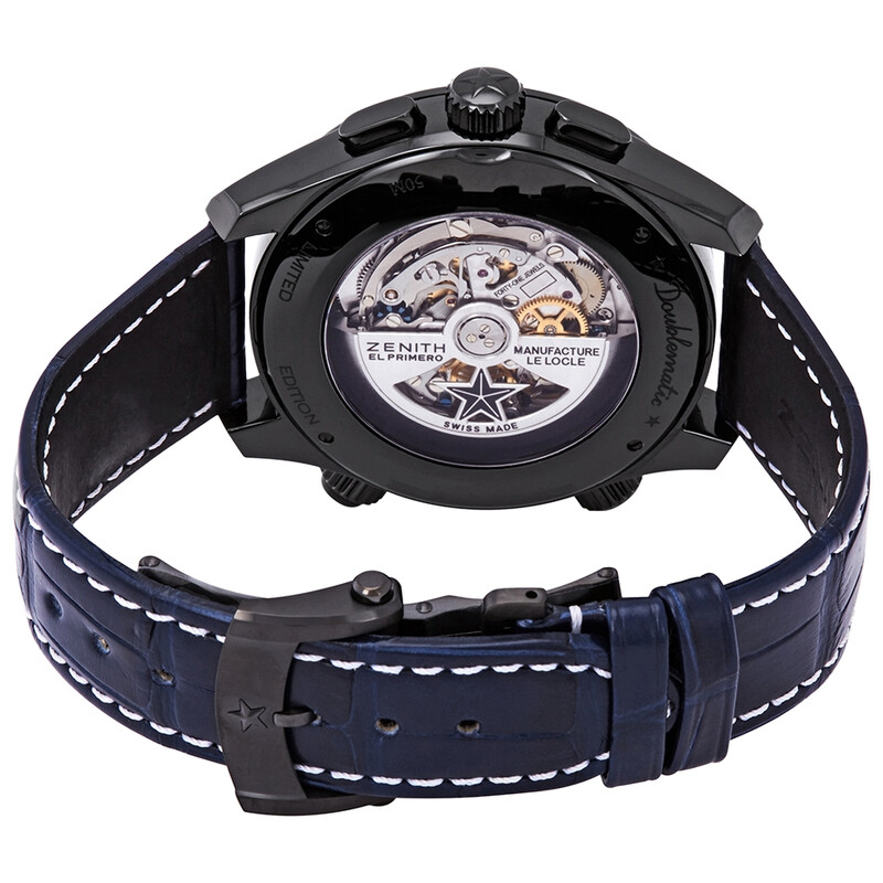 Zenith Pilot Doublematic Blue Dial Automatic Men's Watch 75.2402