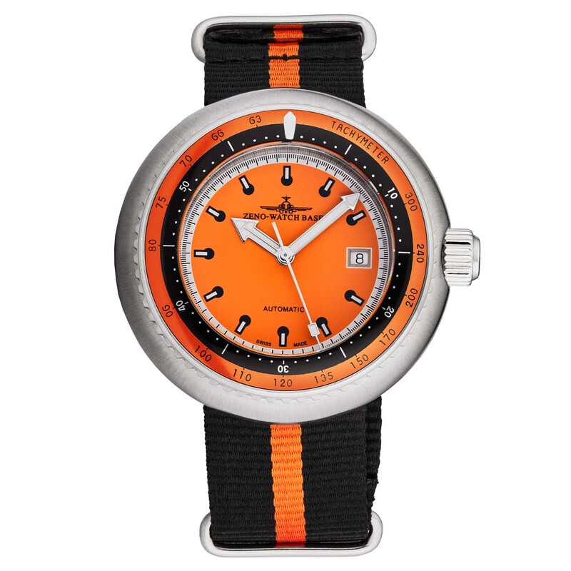 Zeno Deep Diver Automatic Orange Dial Men's Watch 500-2824-I5