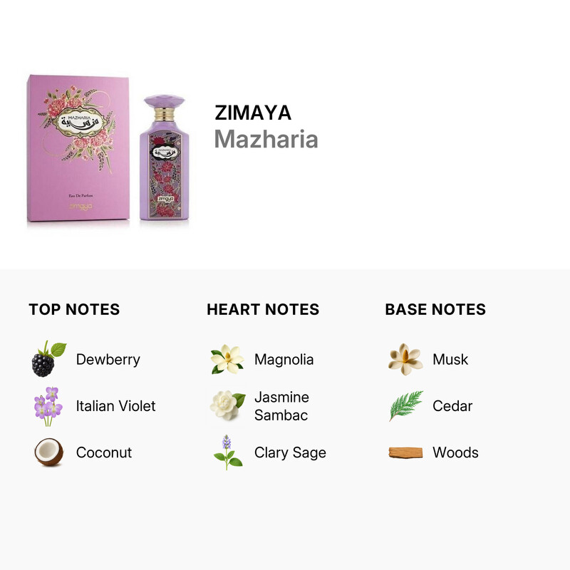 Zimaya Ladies Mazharia EDP Spray 3.4 oz Fragrances 6290171074717