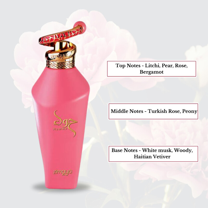 Zimaya Unisex Hawwa Pink EDP Spray 3.4 oz Fragrances 6290171074175