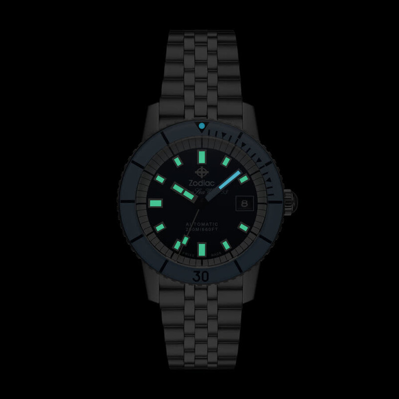 Zodiac Super Sea Wolf Automatic Blue Dial Men's Watch ZO9287