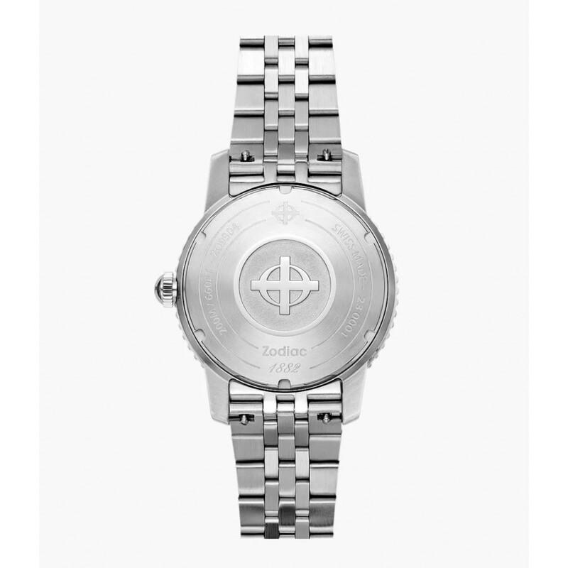Zodiac Super Sea Wolf Compression Automatic Silver Dial Men's