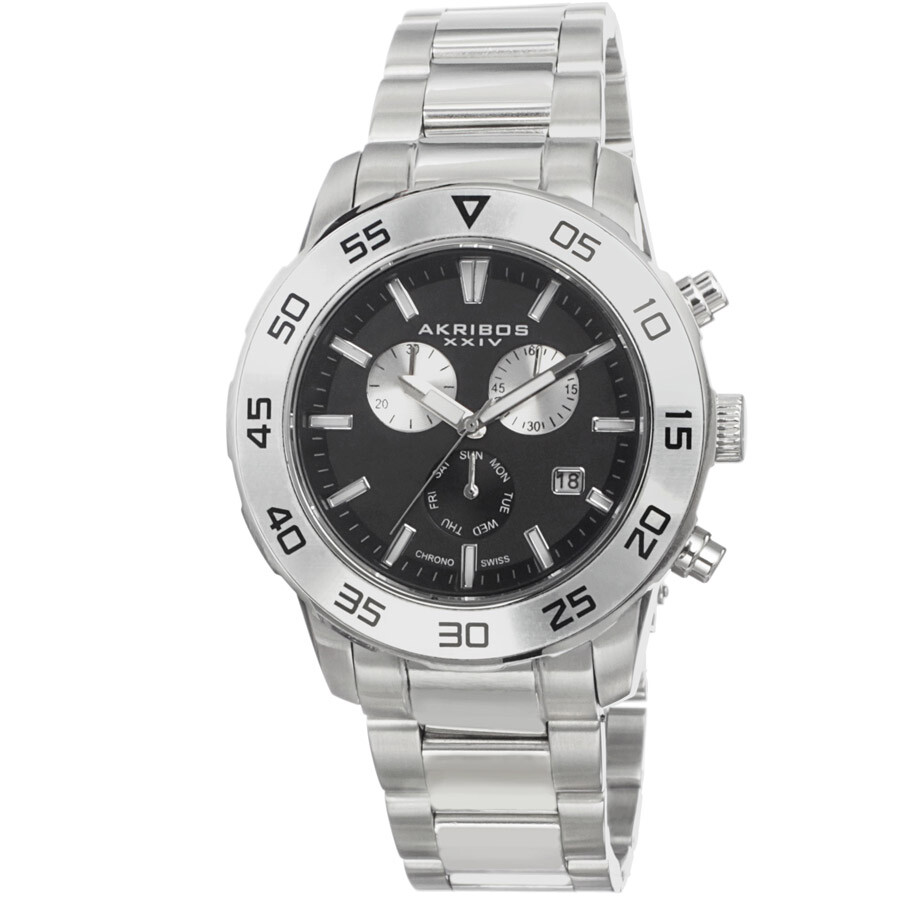Akribos XXIV Black Matte Men's Watch AK669SSB
