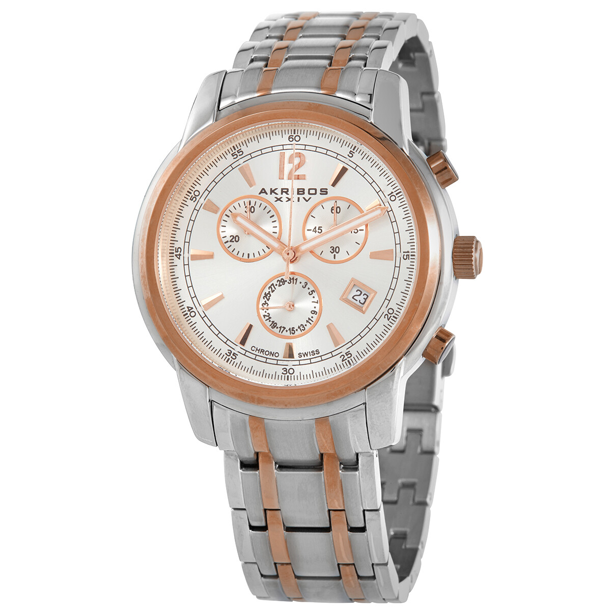 Akribos XXIV Chronograph Silver Dial Men's Watch AK692TTR