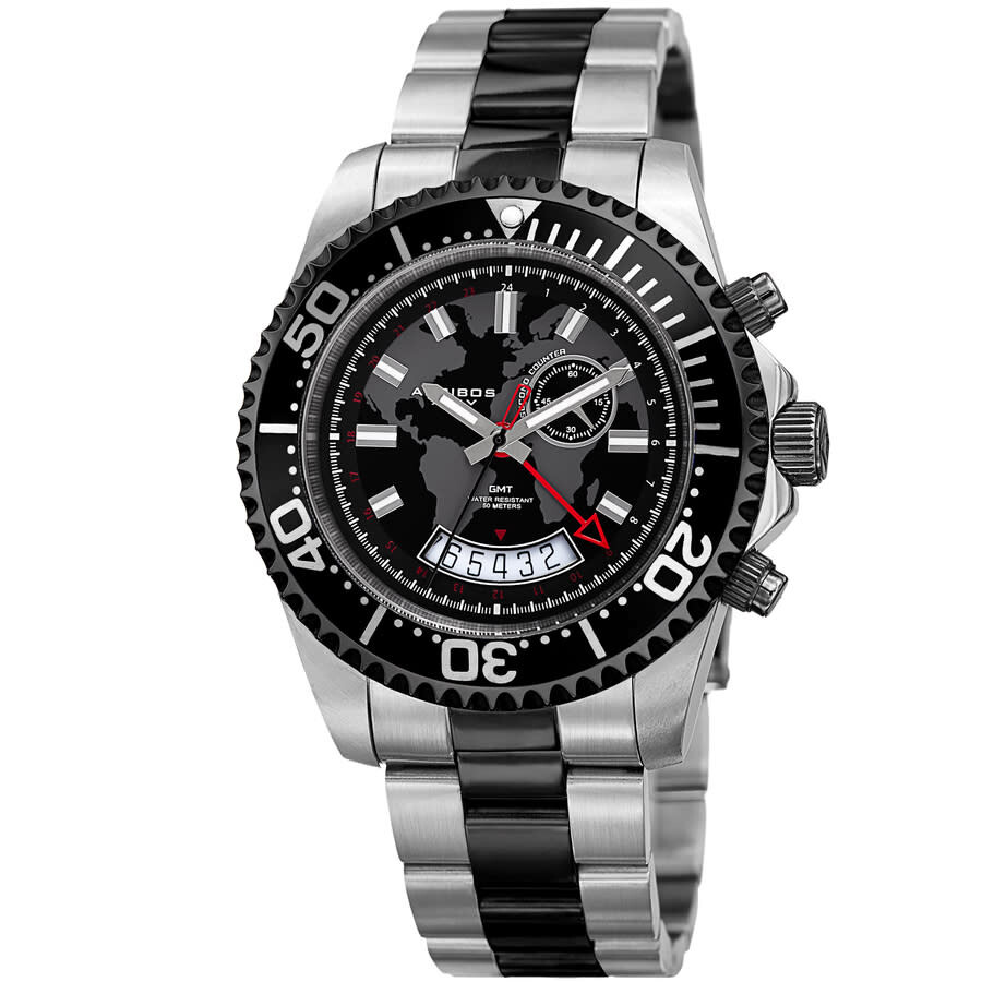 Akribos XXIV Men's Casual Quartz Black Dial Men's Watch P50173
