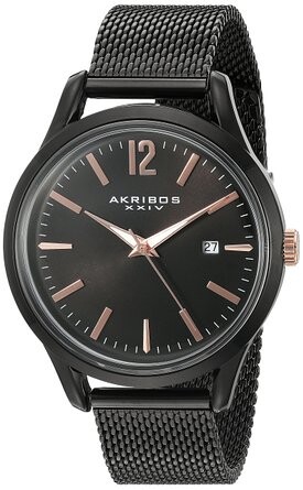 Akribos XXIV Omni Black Dial Men's Watch AK920BK