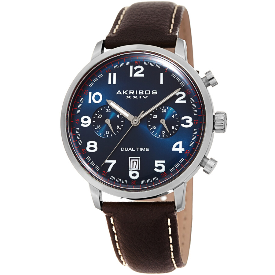 Akribos XXIV Quartz Blue Dial Men's Watch AK1023SSBU