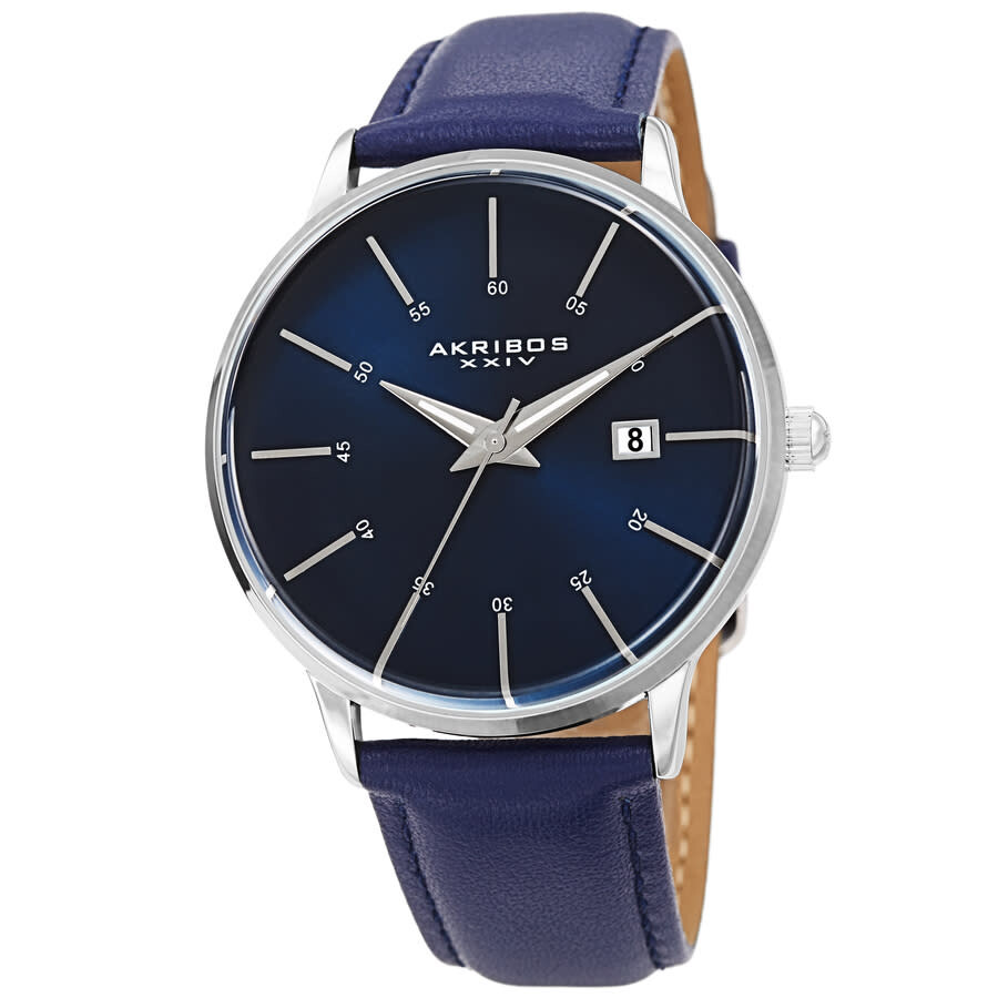 Akribos XXIV Quartz Blue Dial Men's Watch AK1104BU-S