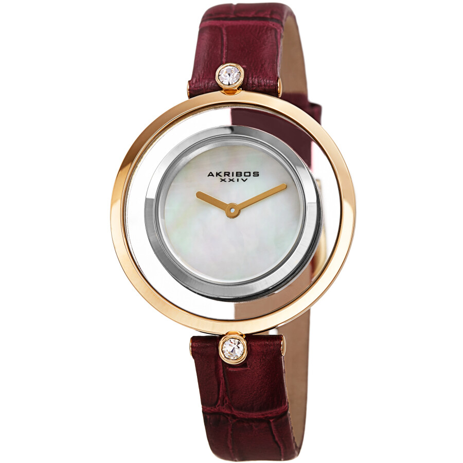Akribos XXIV Quartz White Dial Ladies Watch AK1060PU