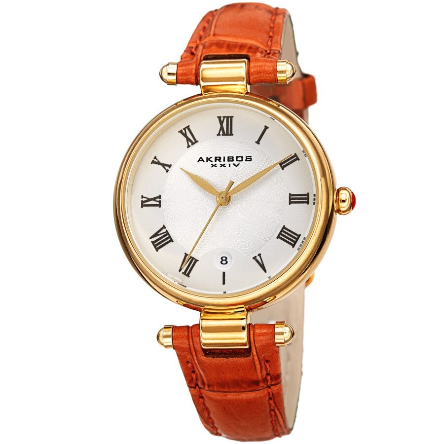 Akribos XXIV Quartz White Dial Ladies Watch AK1070OR