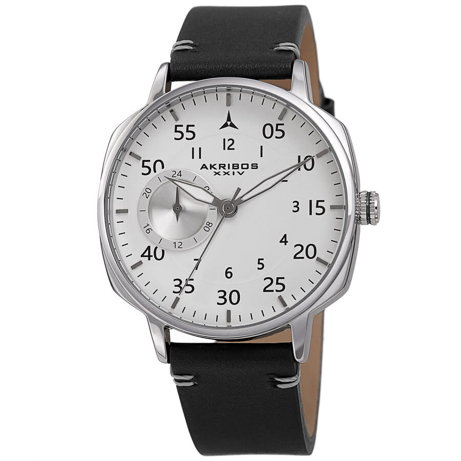 Akribos XXIV Quartz White Dial Men's Watch AK1109BU