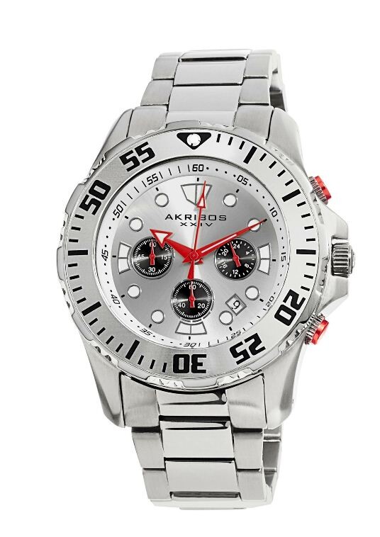 Akribos XXIV Silver Dial Stainless Steel Men's Watch AK661SS