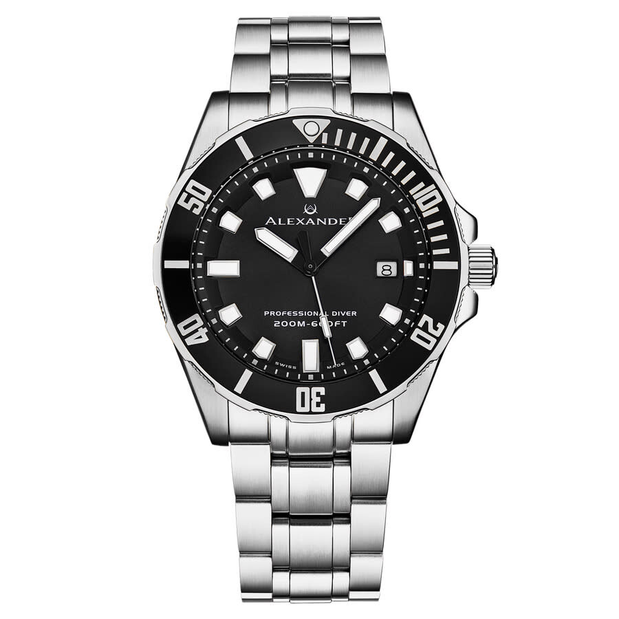 Alexander Alexander 2 Quartz Black Dial Men's Watch A501B-01