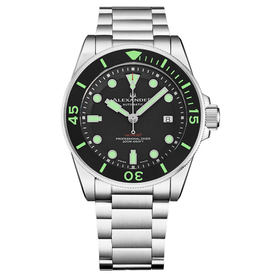 Alexander Alexander 2 Automatic Black Dial Men's Watch A520-02