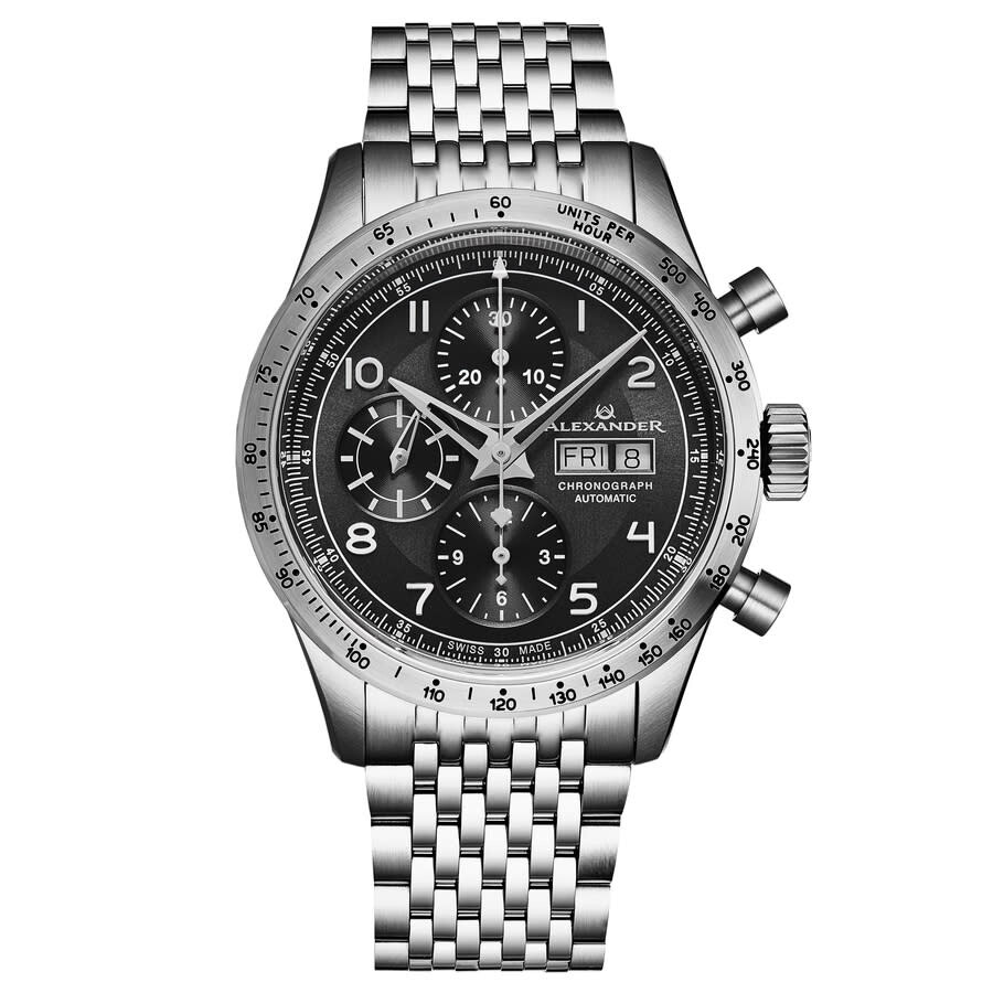 Alexander Alexander 2 Chronograph Automatic Black Dial Men's Watch A450-01