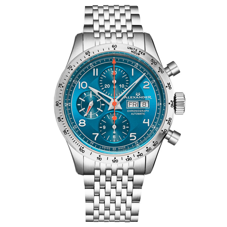 Alexander Alexander 2 Chronograph Automatic Blue Dial Men's Watch A450-02