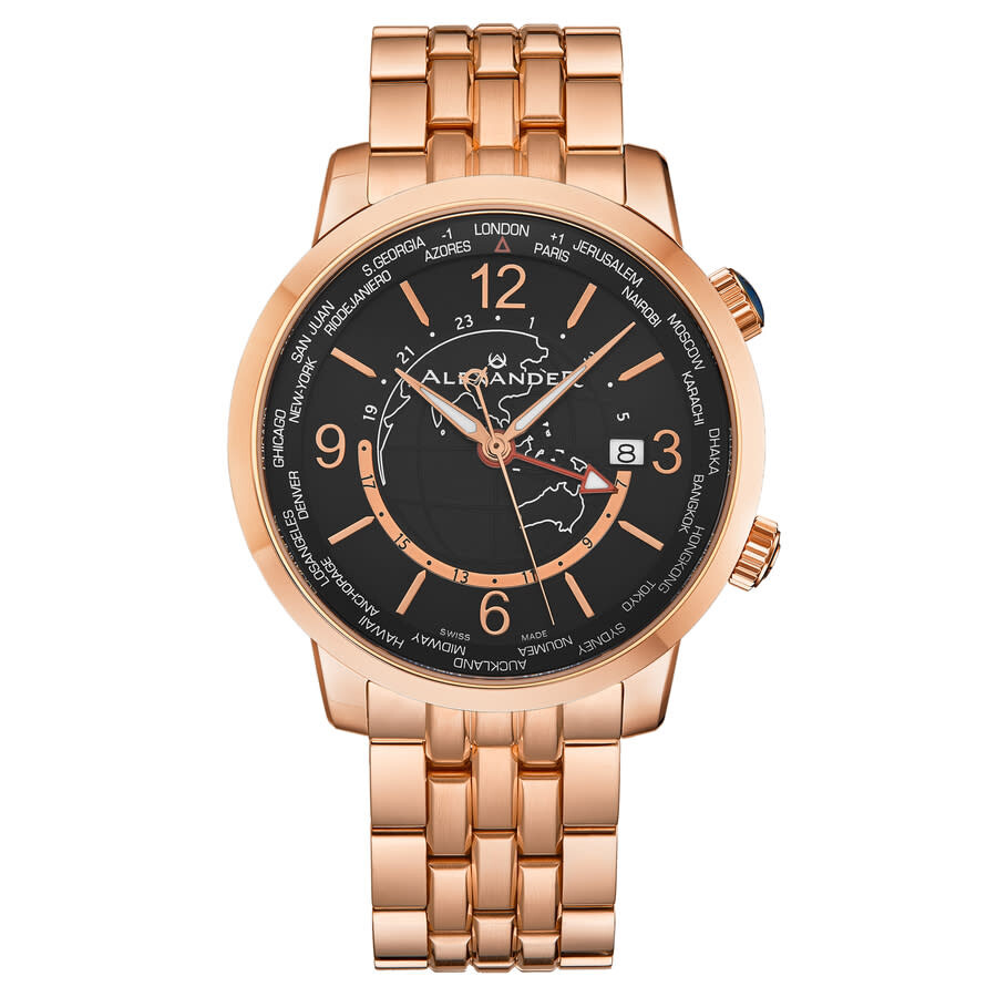 Alexander Alexander 2 Quartz Black Dial Men's Watch A171B-03