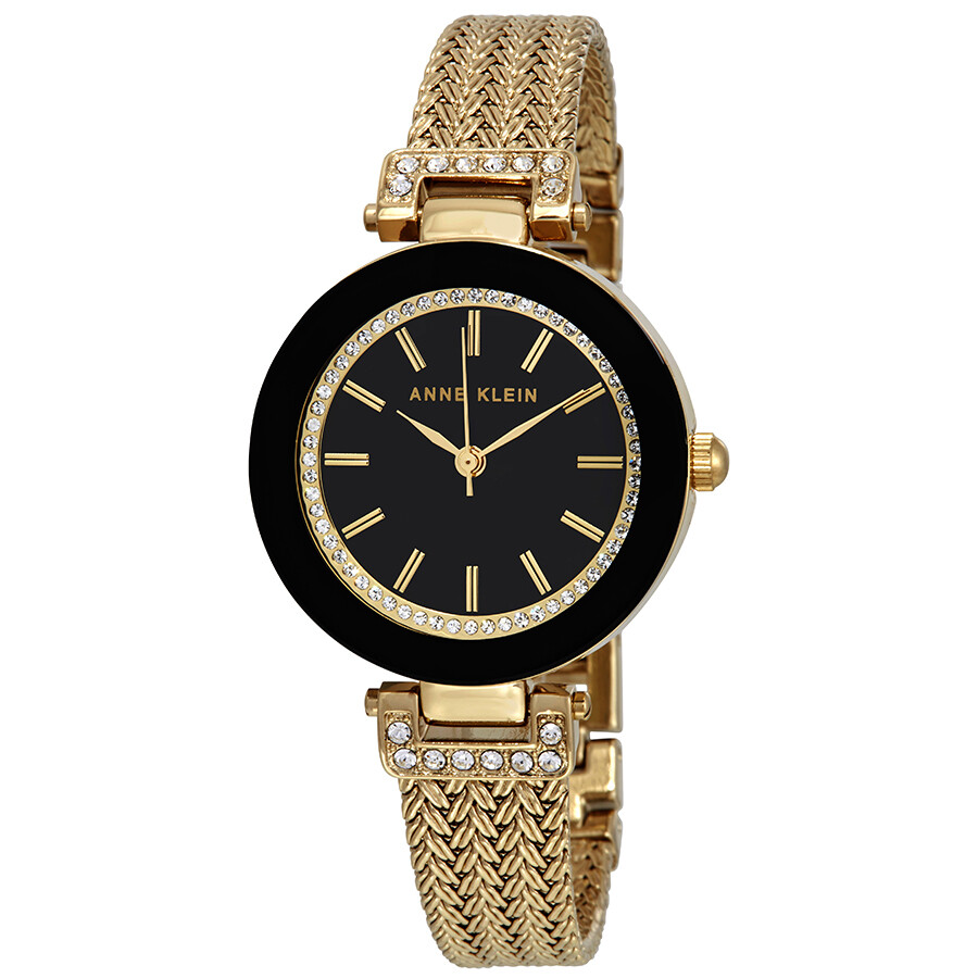 Anne Klein Black Dial Ladies Watch 1906BKGB