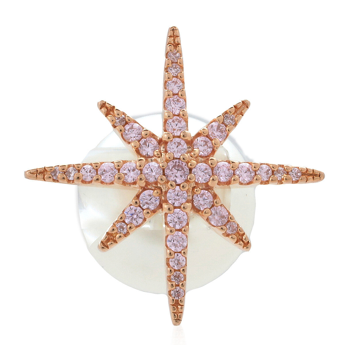 Apm Monaco Ladies Gold-tone Embellished Evil Eye Ring, Size