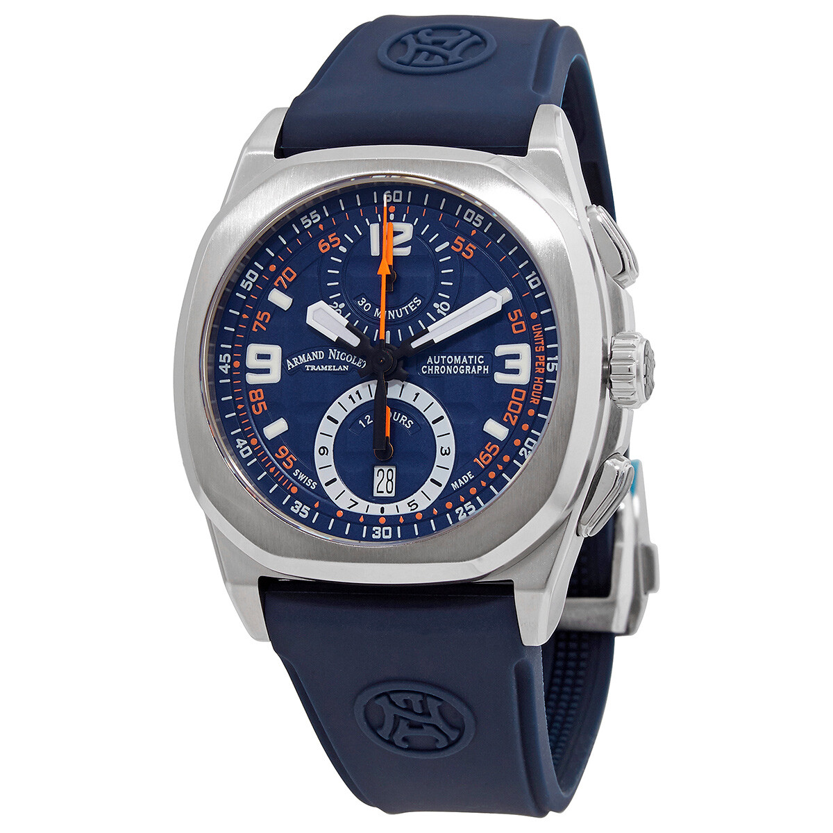 Armand Nicolet JH9 Chronograph Automatic Blue Dial Men's Watch A668HAA-BO-GG4710U