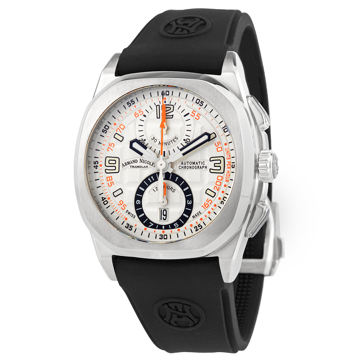 Armand Nicolet JH9 Chronograph Automatic Silver Dial Men's Watch A668HAA-AO-GG4710N