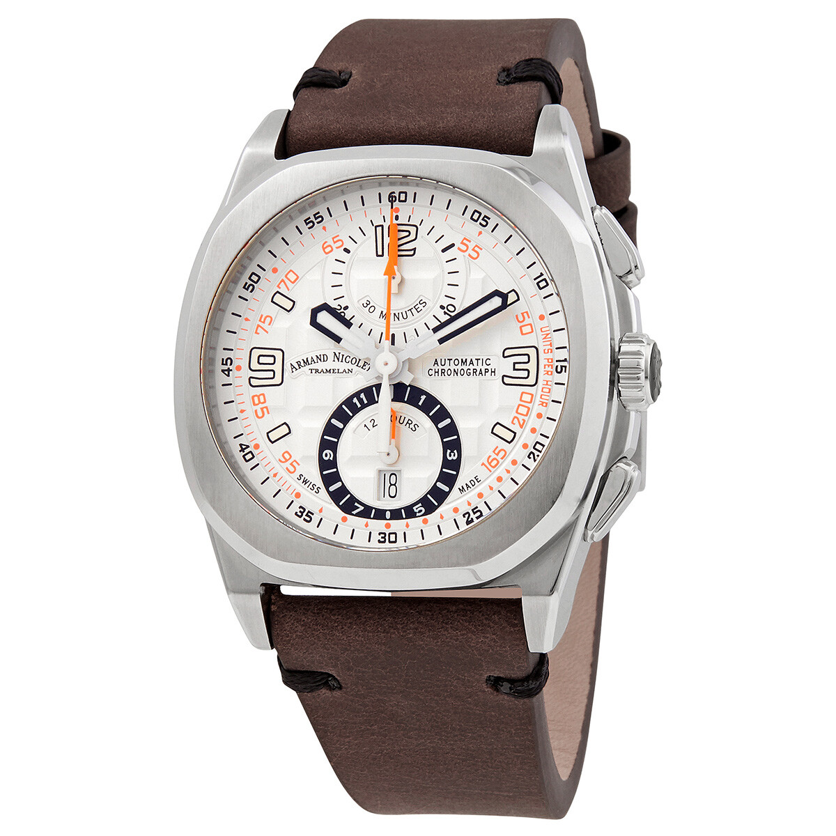 Armand Nicolet JH9 Chronograph Automatic Silver Dial Men's Watch A668HAA-AO-PK4140TM