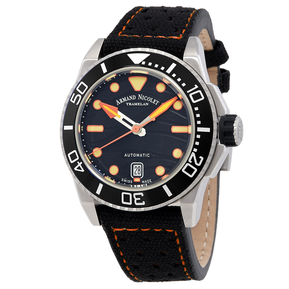 Armand Nicolet JSH Automatic Black Dial Men's Watch A480PGN-NO-P0668NO8