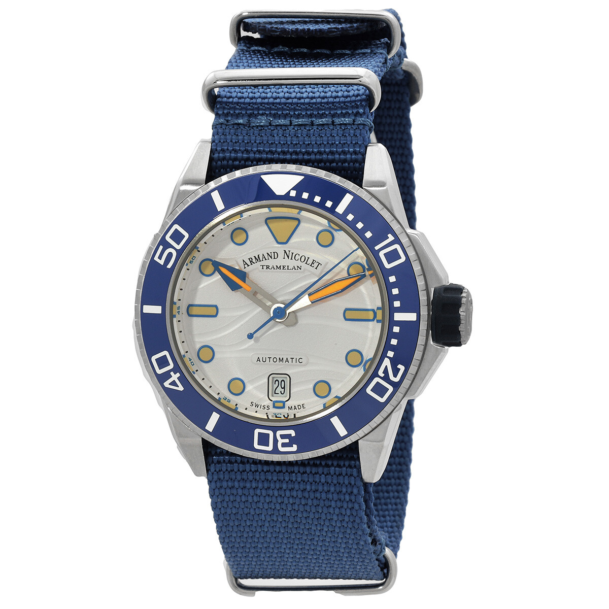 Armand Nicolet JSH Automatic White Dial Men's Watch A481PGU-AU-BN22481AAUU