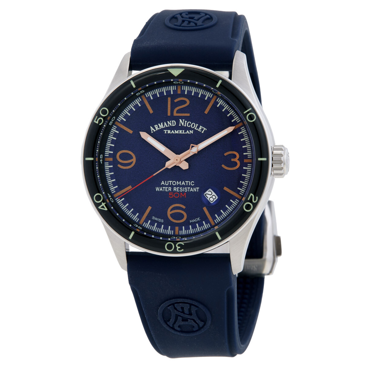 Armand Nicolet M2H Automatic Blue Dial Men's Watch A740HNA-BS-GG2710U