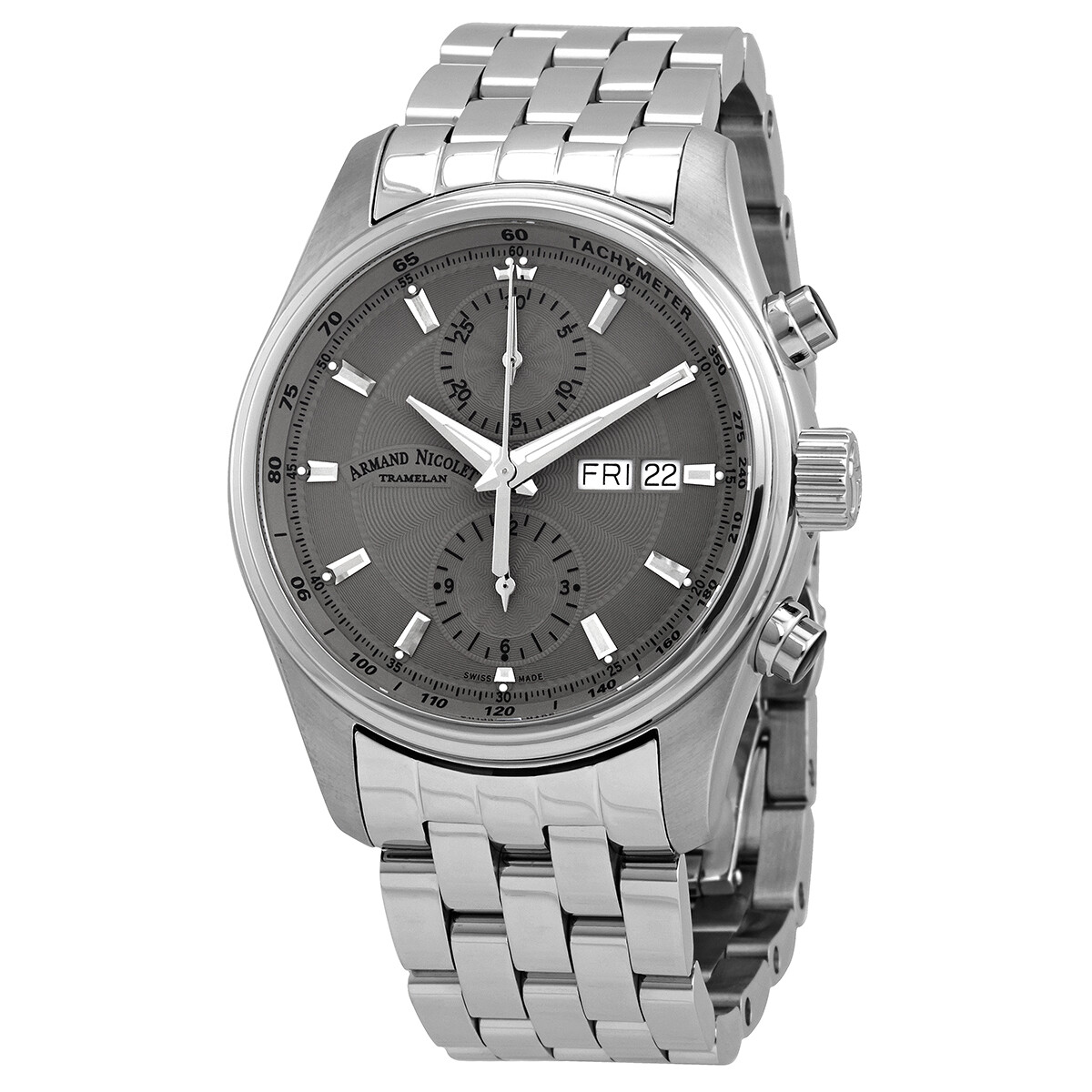 Armand Nicolet MH2 Chronograph Automatic Grey Dial Men's Watch A647A-GR-MA2640A
