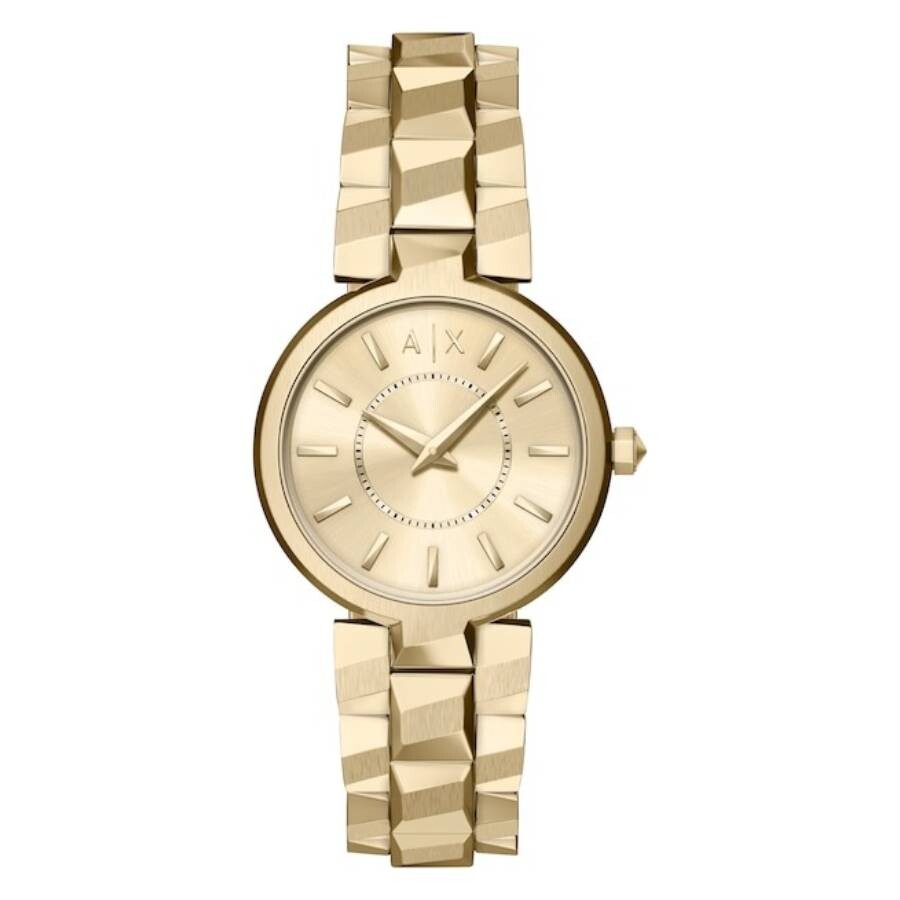 Armani Exchange Audora Quartz Gold Dial Ladies Watch AX4407