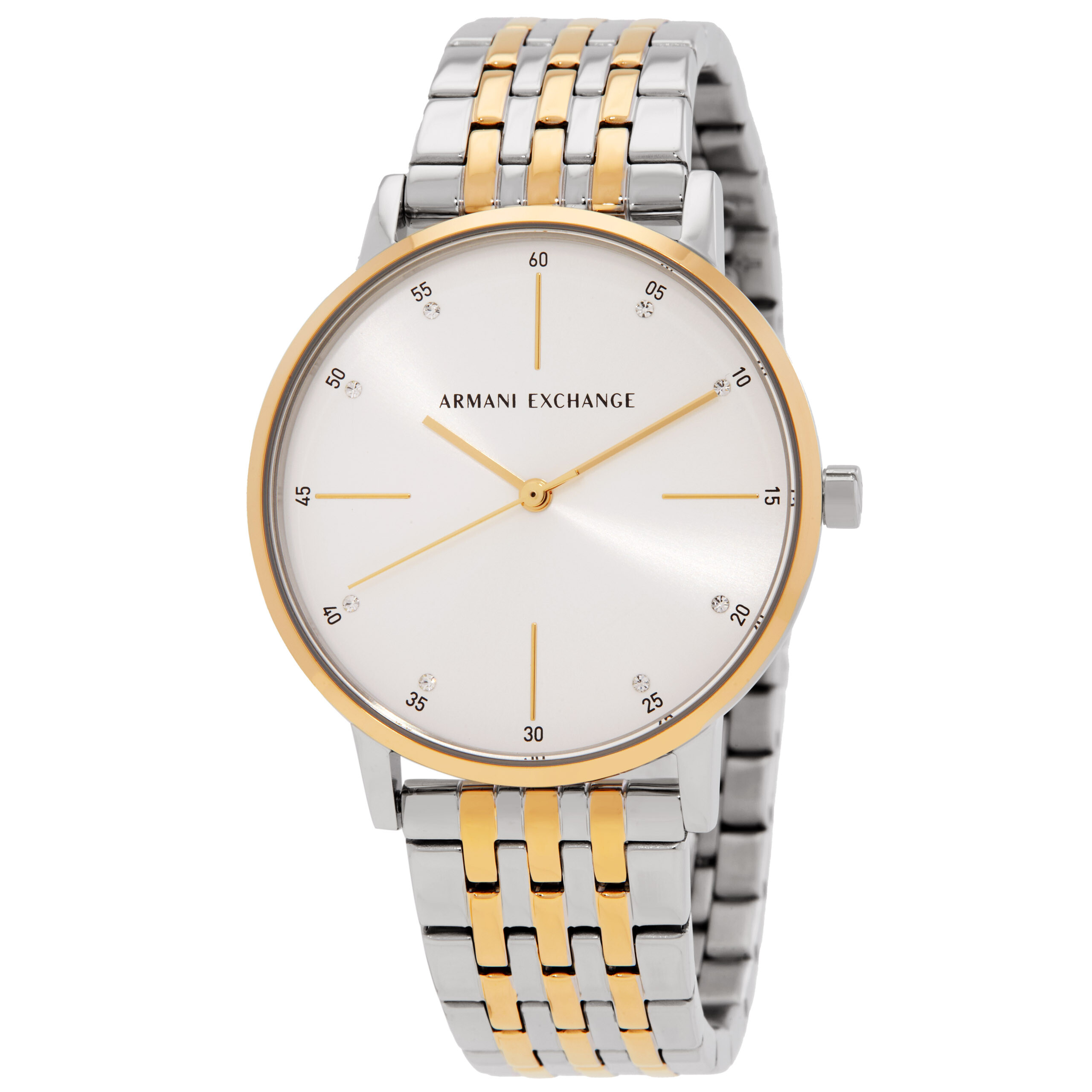 Armani Exchange Lola Quartz Silver Dial Ladies Watch and Bracelet Set AX7156SET