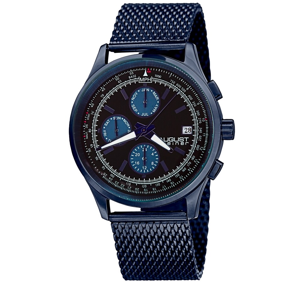 August Steiner Quartz Black Dial Men's Watch AS8194BU
