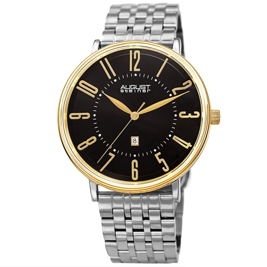 August Steiner Quartz Black Dial Men's Watch AS8257TTG