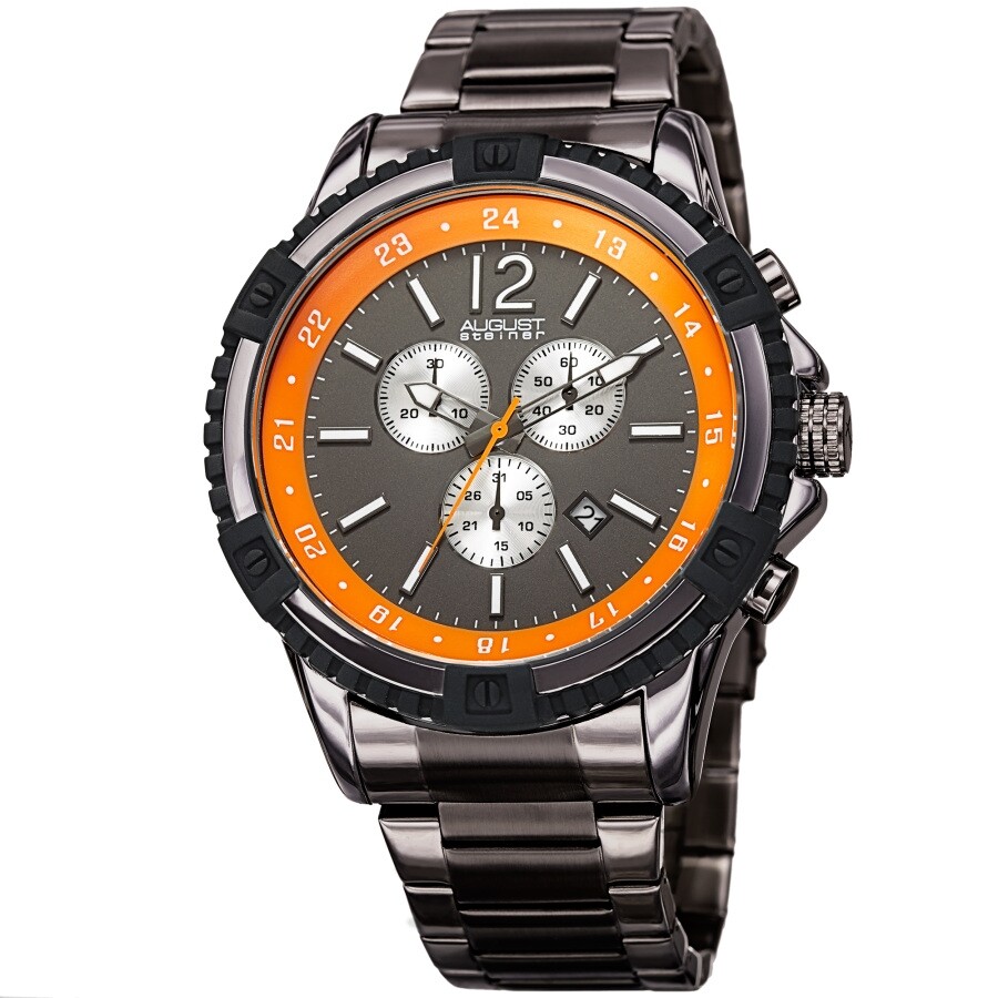 August Steiner Chronograph Quartz Grey Dial Men's Watch AS8229GNOR