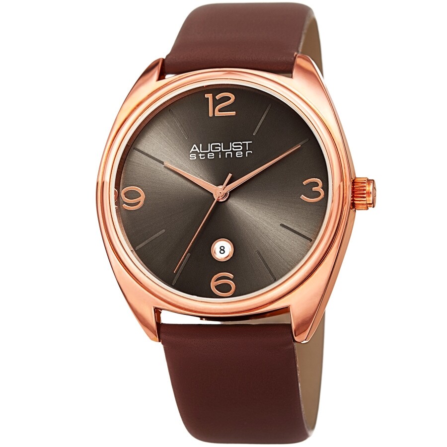 August Steiner Quartz Grey Dial Men's Watch AS8231RGBR
