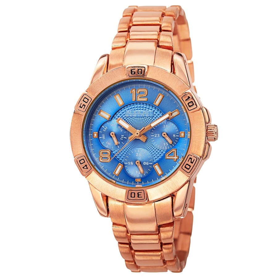 August Steiner Quartz Purple Dial Ladies Watch AS8143RGBU