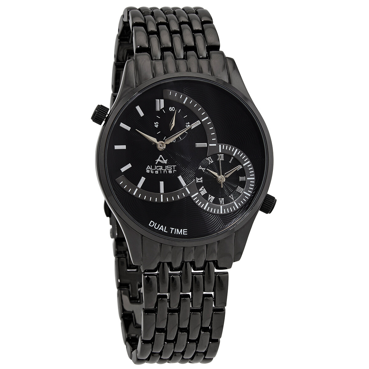 August Steiner Quartz Black Dial Men's Watch AS8141BK