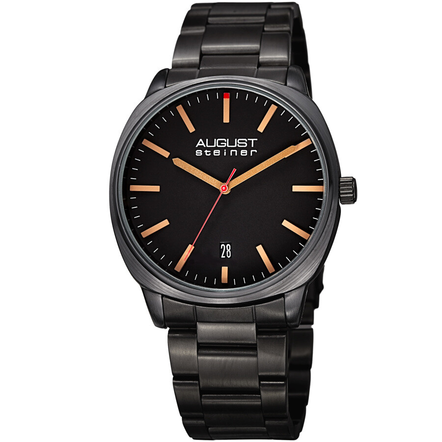 August Steiner Quartz Black Dial Men's Watch AS8237BK