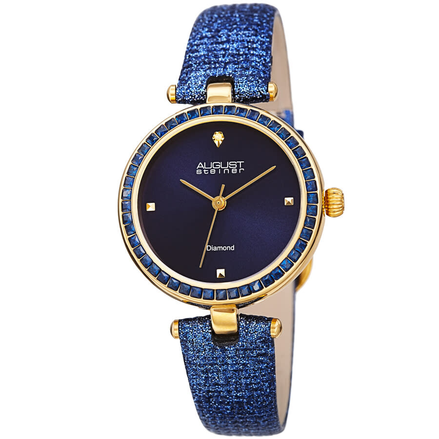 August Steiner Quartz Blue Dial Ladies Watch AS8280BU