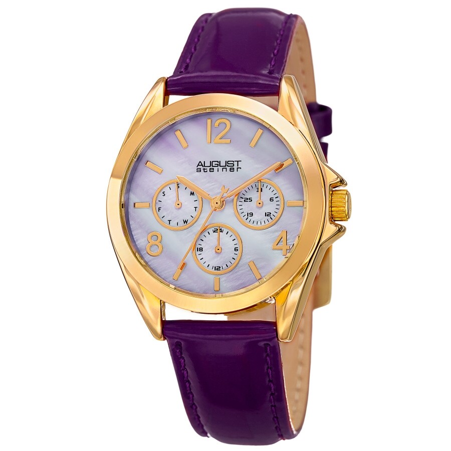 August Steiner Quartz Silver Dial Ladies Watch AS8191PU
