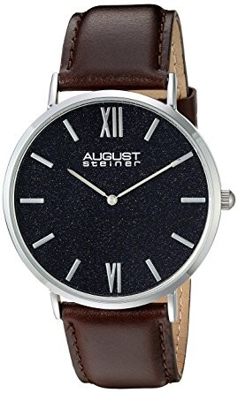 August Steiner Urbane Blue Sandstone Dial Men's Watch AS8211SSBU