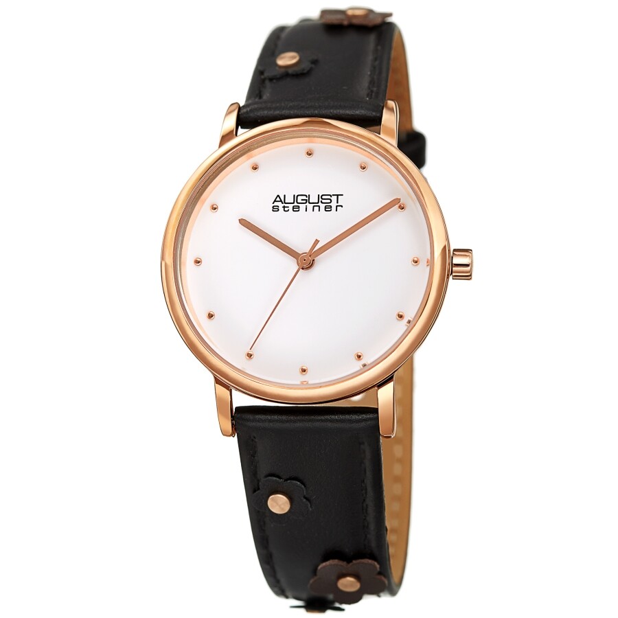 August Steiner Quartz White Dial Ladies Watch AS8260BK