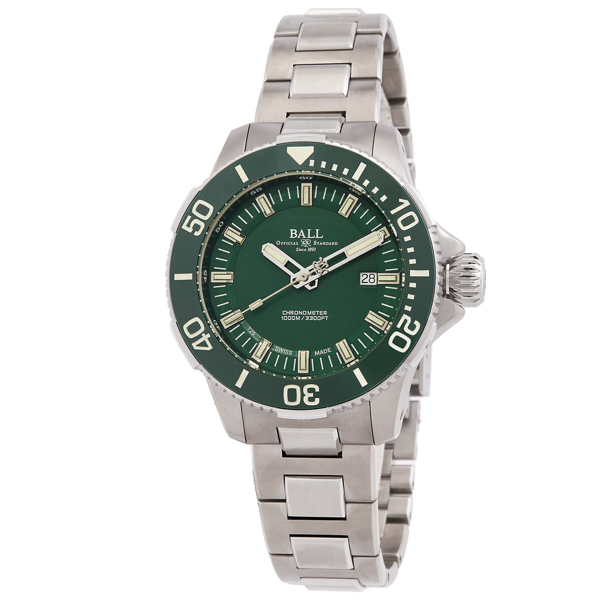 Ball Engineer Hydrocarbon Deep Quest Automatic Green Dial Watch DM3002A-S4CJ-GR