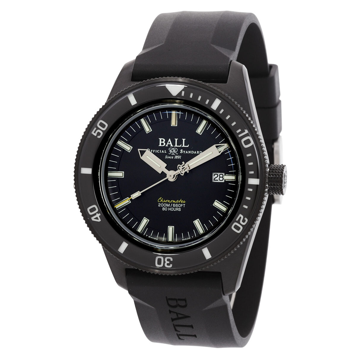 Ball Engineer II Automatic Black Dial Men's Watch DD3208B-P2C-BK