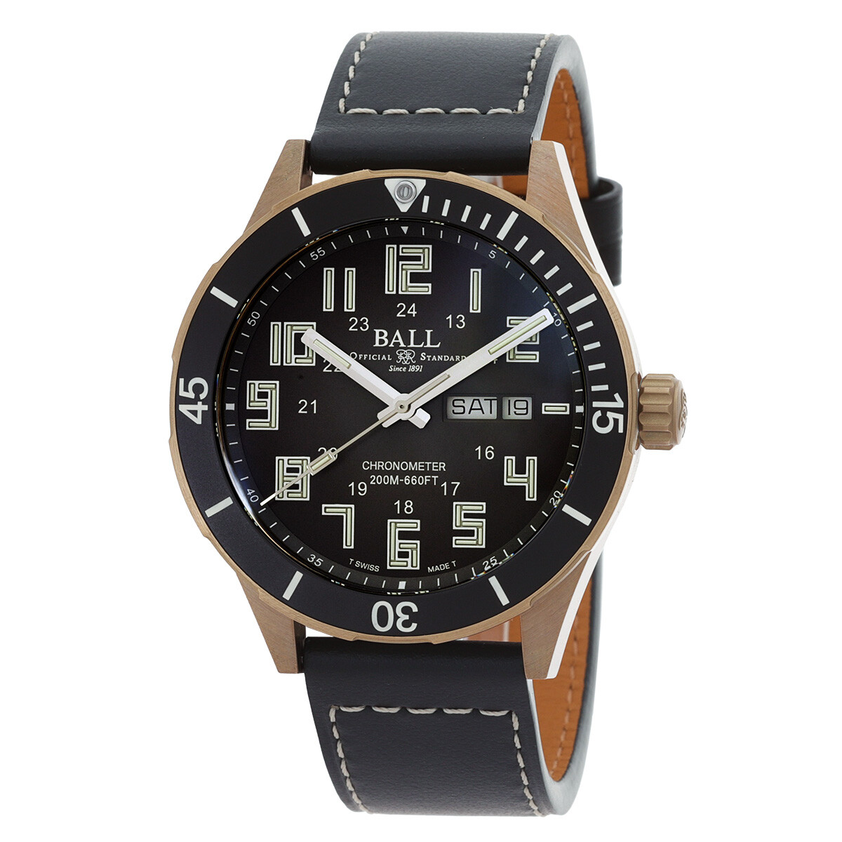 Ball Roadmaster Automatic Brown Dial Men's Watch DM3070B-LC-BR