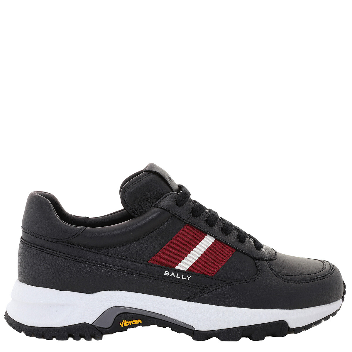 Bally Men's Gavino Black Leather Sneakers, Brand Size 9 (US Size