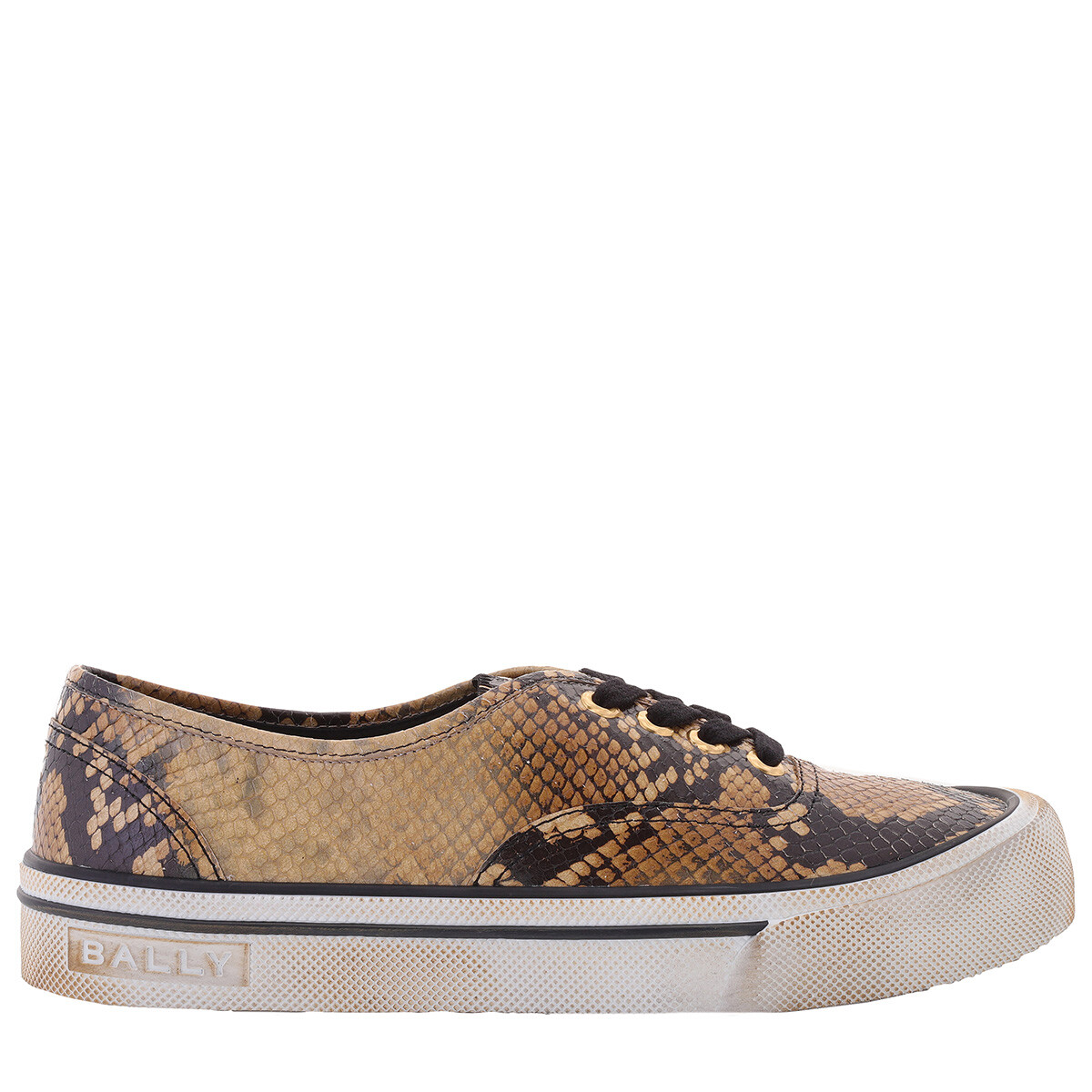 Bally Lyder Snakeskin-Effect Low-Top Sneakers
