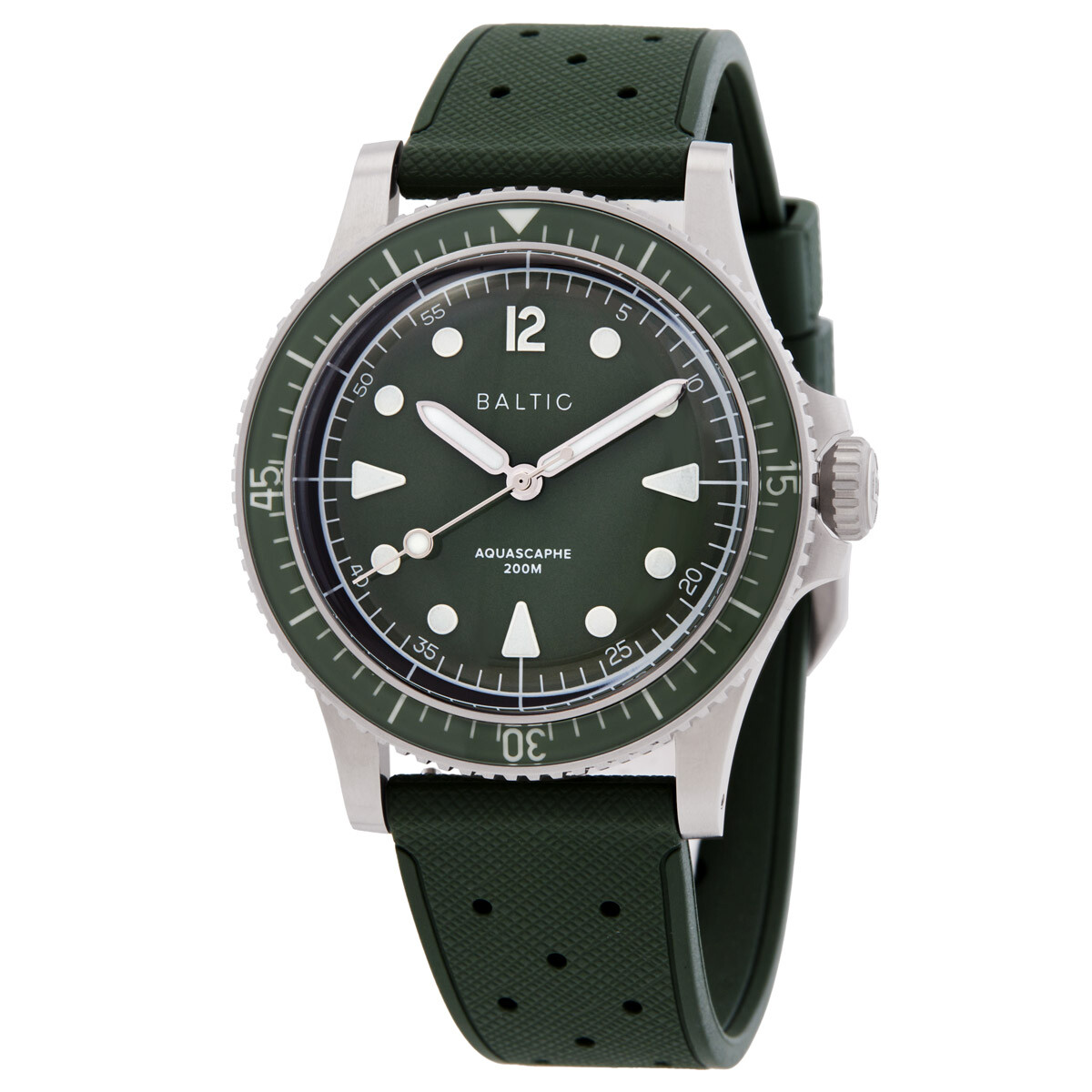 Baltic Aquascaphe Mk2 Automatic Green Dial Men's Watch AQUAMK2GREEN37